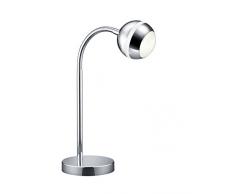 Trio Leuchten LED Tischleuchte Baloubet 528210106, Kunststoff chrom, 1x 3.8 Watt