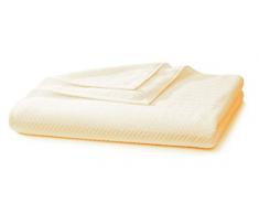 Fleuresse Frottier Saunatuch, crème, 90 x 200 cm