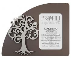 TANGARI Fotorahmen, Linie Lebensbaum Fango, Elfenbein, 6 x 9 cm, Holz