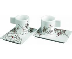 Deagourmet Origini Tradizioni Espressotasse und Untertasse, 2 Stück