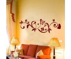 INDIGOS WG30180-90 Schmetterling Wandaufkleber w180 120 x 36 cm, silber