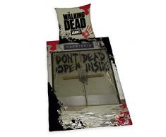 Herding THE WALKING DEAD Bettwäsche-Set, Wendemotiv, Bettbezug 135 x 200 cm, Kopfkissenbezug 80 x 80 cm, Baumwolle/Renforcé