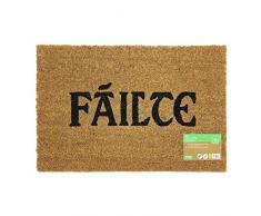 JVL Failte Design, die Fußmatte, 40 x 60 cm, Kokosfaser + Latex, braun, 40 x 60 x 1,5 cm