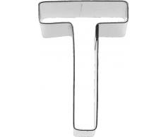 Birkmann 1010712410 Ausstechform Buchstabe T, 6 cm, Kunststoff, Grau, 5 x 3 x 2 cm