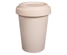 Rayher 46325000 Bambus To go Becher, 10 cm ø, Höhe 10 cm, für 500 ml, Kaffeebecher, Trink-Becher, ökologisch abbaubar, wiederverwendbar, spülmaschinenfest