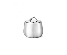 Georg Jensen Helix Zuckerdose, Edelstahl, Silber, Einheitsgröße