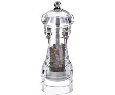 Westmark Salz- und Pfeffermühle mit Keramikmahlwerk, 5,1 x 13,9 x 5,1 cm, Kunststoff, Acryl, Transparent, 63532260