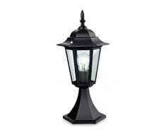 Firstlight Laterne mit Pfosten 6 Seiten E27 IP43 1 x 60 Watt schwarz