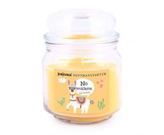 pajoma Duftkerze No probllama Lama (weiße Shokolade) New Edition im Bonbonglas, 248 g, Premium Kerze zum verschließen, für Circa 55 Stunden