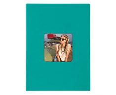 Goldbuch 17 099 - Foto Einsteckalbum Living Emerald Turquoise, Fotoalbum für 40 Fotos im Format 10 x 15 cm, Memoalbum mit Bildausschnitt, Fotobuch in Leinenoptik, Album zum Einstecken