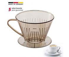 Westmark Kaffeefilter/Filterhalter, Für bis zu 2 Tassen Kaffee, Filtergröße 2, Kunststoff, Braun/Transparent, 24522261