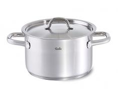 Fissler family line / Edelstahl-Topf (Ø 24 cm, 5,3 L) Kochtopf mit Metall-Deckel, backofen-& spülmaschinengeeignet, alle Herdarten, Induktion