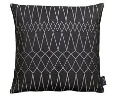 APELT Teatro 45x45 89 Kissen, Polyester, schwarz/silber