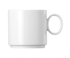 Thomas Loft Becher mit Henkel, Klein, Stapelbar, Porzellan, Weiß, Spülmaschinenfest, 330 ml, 15573