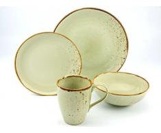 CreaTable 19953, Serie Nature, Geschirrset Single Set EARTH 4 teilig