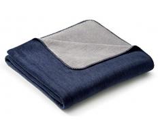 biederlack Überwurf, Baumwoll-Mischgewebe, 150 x 200 cm, Marino & Graphit