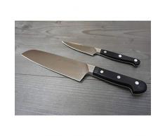 Zwilling Pro Messerset, 2-tlg., 420 x 95 mm (Rostfreier Spezialstahl, Zwilling Sonderschmelze, genietet, Vollerl, Kunststoff-Schalen) schwarz