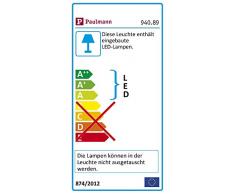 Paulmann 94089 Seil-Leuchte LED 1x4W MacLED Lampe für Seilsystem 12V DC Spot Chrom matt Seilleuchte inklusive fest verbautem Leuchtmittel