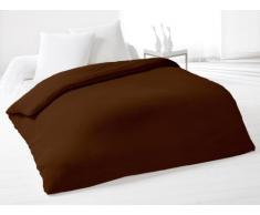 Soleil docre Bettbezug 220x240 cm Baumwolle Uni Chocolat