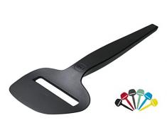 Osti 01 (Schwarz) Käsehobel - Handheld Durable Wireless Käseschneider für perfekte Scheiben von hartem, halbhartem und halbweichem Blockkäse - Spülmaschinenfest - Danish Design Käseschneider