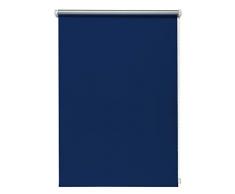 Thermo-Rollo Blau 70x210 cm ohne Bohren Verdunkelungsrollo Seitenzugrollo Klemmrollo Blackout Silberbeschichtung