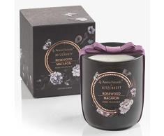 RITZENHOFF Aroma Naturals Noir Duftkerze, Rosewood Macaron, in Geschenkverpackung