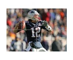 Doppelganger33 LTD Tom Brady NFL Mural Wand Kunst Multi Panel Poster drucken 47x33 Zoll