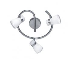 Reality Leuchten Strahler, Metall, nickel matt, 25 x 25 x 16 cm