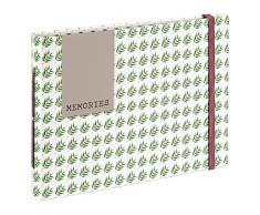 Hama Polaroid Fotoalbum für Instax Mini (Fotobuch für ca. 20-30 Sofortbilder, Album zum einkleben und selbstgestalten) Blätter-Motiv