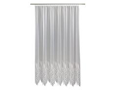 Anna Cortina Gardine, Stoff, weiß, 175 x 600 cm