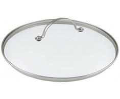GreenPan Universal-Deckel für Brat-Pfannen Gross Glasdeckel auch für Koch-Topf geeeignet spülmaschinen-fest, Glas, Transparent, 30 cm