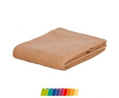 Biederlack Wohn- und Kuscheldecke, 60 % Baumwolle, Veloursband-Einfassung, 150 x 200 cm, Kamel, Orion Cotton, 240097