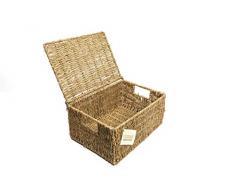 woodluv AUFBEWAHRUNGSBOX AUS SEEGRAS, MIT Deckel (E01-100 L)