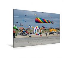 Calvendo Premium Textil-Leinwand 120 cm x 80 cm Quer, FanÃ Â¸ Bad | Wandbild, Bild auf Keilrahmen, Fertigbild auf Echter Leinwand, Leinwanddruck: Drachenfestival auf FanÃ Orte Orte