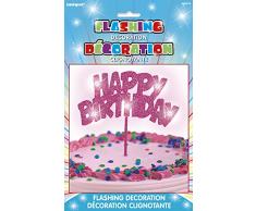 Blinkende Happy Birthday Kuchen Dekoration