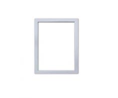 Frame Company Rainbow Colour Range Bilderrahmen, quadratisch, mit MDF-Rückwand, fertig zum Aufhängen, mit sehr klarer, bruchsicherer Plexiglasscheibe aus Styrol, 25,4 x 25,4 cm, Weiß glänzend