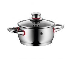 WMF Quality One Kochtopf 16cm, Glasdeckel mit Dampföffnung, Bratentopf 1,7l, Cromargan Edelstahl poliert, Topf Induktion, unbeschichtet