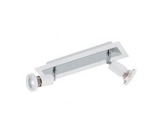 EGLO SARRIA Spot, Stahl, Deckenleuchte 2-flammig 10 W, weiss, chrom