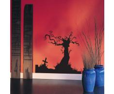 INDIGOS WG30226-31 Wandtattoo w226 Kreuz Gothic Gotik Wandaufkleber 120 x 99 cm, rot