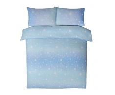 Bedding Heaven Rapport Reversible-Duvet-Cover Single-Ice Bettwäsche-Set, Motiv Starburst, Bettbezug Einzelbett