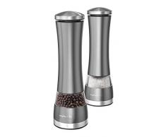 Elektronische Salz- und Pfeffermühle von Morphy, Edelstahl, Titan, 0.61 x 6.5 x 6.5 cm