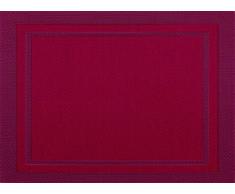 Vent Du Sud 6setyucpvfu yuco Tischset, 6-teilig Polyester/PVC, PVC, Pavot, 33 x 46 cm