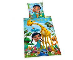 Herding Wissper Bettwäsche-Set, Wendemotiv, Bettbezug 140 x 200 cm, Kopfkissenbezug 70 x 90 cm, Baumwolle/Renforcé