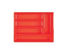 Excèlsa Rainbow roter Besteckkasten, 38 cm x 29 cm
