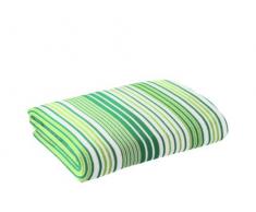 Fleuresse Frottier Badetuch, weiß/apfelgrün/smaragdgrün, 90 x 200 cm