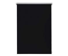 Thermo-Rollo Schwarz 60x210 cm ohne Bohren Verdunkelungsrollo Seitenzugrollo Klemmrollo Blackout Silberbeschichtung