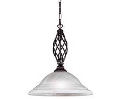 Honsel 78421 Pendelleuchte rostfarbig antik