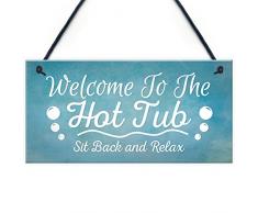 Red Ocean Whirlpool, Garten jaccuzzi, mit Plakette für den Außenbereich, mit