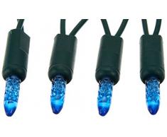 Konstsmide 3602-400 LED Lichterkette / für Innen (IP20) / 230V Innen / 40 blaue Dioden / grünes Kabel