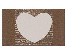 LifeStyle-Mat Designer Fussmatte Haustür – Fussmatten rutschfest und waschbar – Schmutzfangmatte/Fussabstreifer – BRAUN 67x110cm